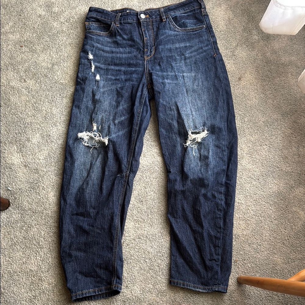 Pilcro Distressed Blue Jeans